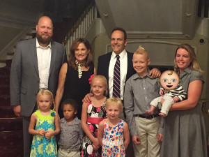 The Townsends with Governor Matt Bevin